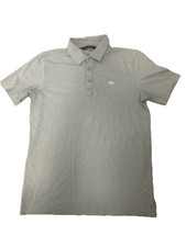 Travis Mathew Short Sleeve Solid Green Polo Shirt Mens Small S Pre-Owned