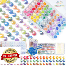BEADSJOY AB Round Diamond Painting Drills Kit - 60 Colors, 90,000 Pieces