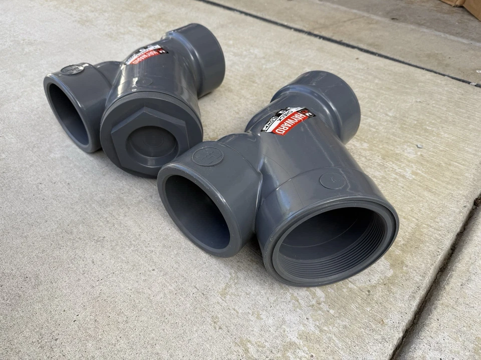 Hayward 4" PVC Y Check #YC10400PE With Extra “Y” -no Valve-Both New No Box - Image 4 of 4