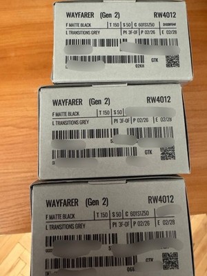 Ray-Ban Meta Wayfarer Gen 2 Nero Opaco Transitions Grey Brand New Sealed