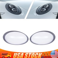Pair Headlight Lens Cover For Porsche 991 911 Targacarrera 2013-2018 Leftright