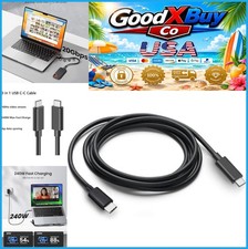 USB C to USB C Monitor Display Cable 5 ft 4K 144Hz 8K 20Gbps 240W PD Fast Charge