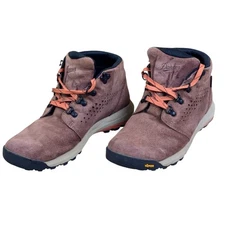 DANNER INQUIRE CHUKKA Mauve/Salmon Women’s SZ 9.5 Suede Vibram Sole Hiking Boots