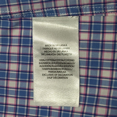 Polo Ralph Lauren Herren 100 % Baumwolle Stretch Hemd blau pink Pony kariert Medium gebraucht, in einwandfreiem Zustand - Bild 8 von 11