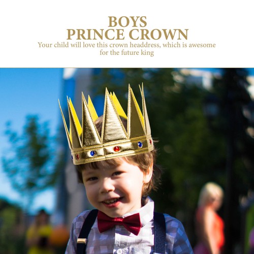 Costume Party Hair Accessories Children Crown Toys Kids for Boys - Picture 9 of 12