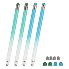 4 Pcs Stylus Pens for Touch Screens, Universal Capacitive Stylus, Blue Green