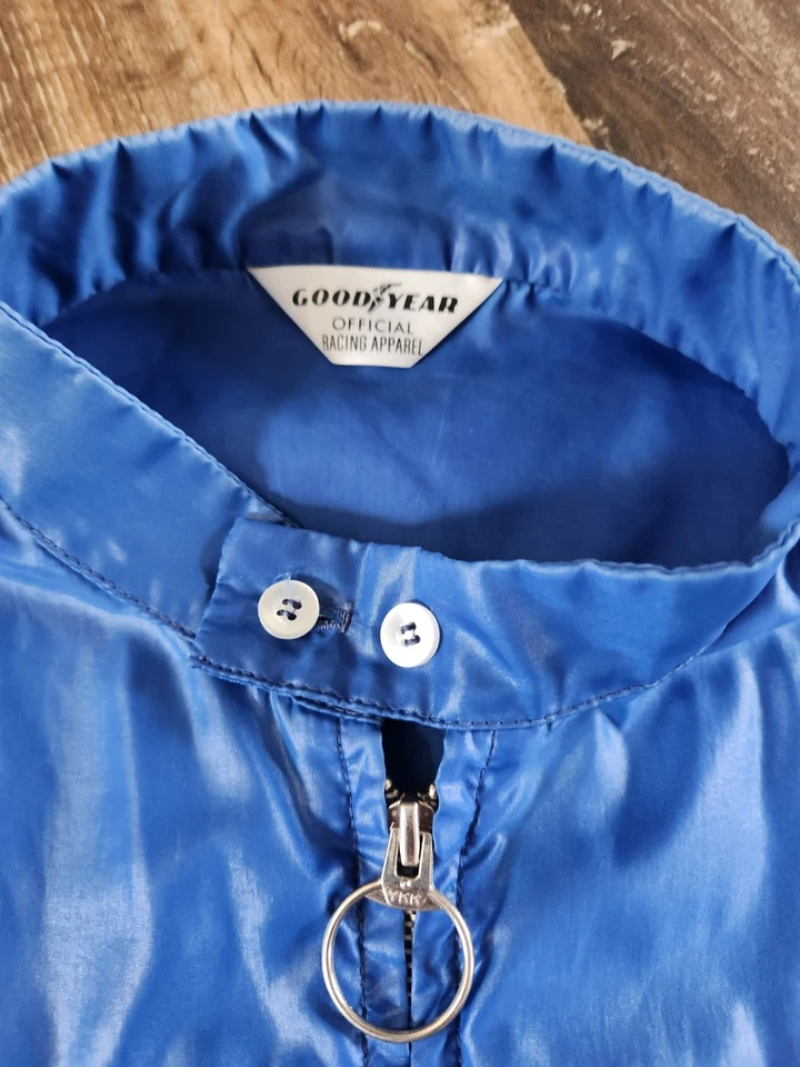 Chaqueta de Carreras Goodyear De Colección Hecha en EE. UU. Años 70/80 Cremallera Completa Cortavientos Ligera Foto 4 de 4