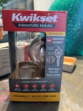 Kwikset Satin Nickel Single Cylinder Deadbolt...