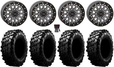 System 3 SB-6 Bdlk 15"Wheels Gunmetal 4+3 31"Carnivore Tires Renegade Outlander