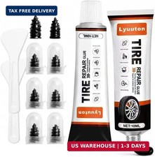 Tire Repair Kit With Tire Glue Rubber Cement - Heavy Duty Tire Repair Glue For