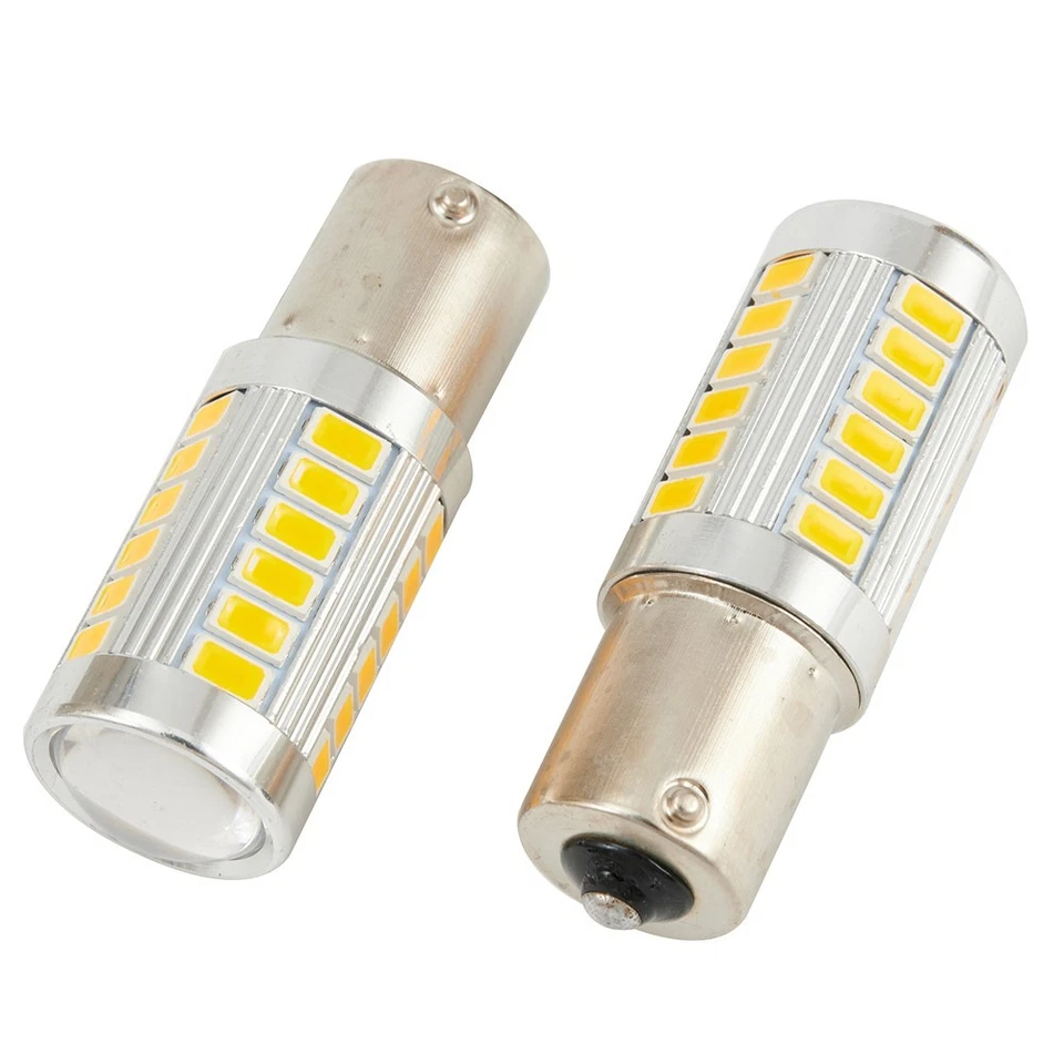 Brand New High Quality LED Light Bulbs Yellow 2pcs Blinker DC 12V High Power - Image 4 of 4