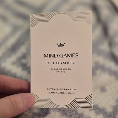 Mind Games CHECKMATE Extrait de Parfum 2ml/ 0.067 fl oz Sample NIB