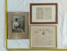 3 framed violin ephemera stage props photo picture frames crafting vintage