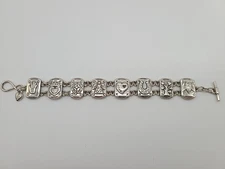 Brighton Tree of Life Symbol Bracelet Silver Tone Link Toggle Inspiration