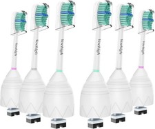 6 Pack Philips Sonicare Replacement Toothbrush Heads for E-series - Green