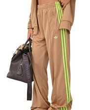 adidas size S Adicolor Classic Firebird Loose Track Pants Cardboard/Signal Green