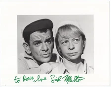 SID MELTON SIGNED PHOTO isp 1990's IN-PERSON Authentic, GREEN ACRES 1960s TV Alf