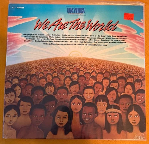 We Are The World 12" Single 1985 USA For Africa OG Vinyl Sealed Michael Jackson