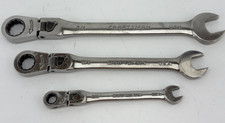 Craftsman Usa 3pc Sae Locking Flex Head Ratcheting Wrench Lot 38-34