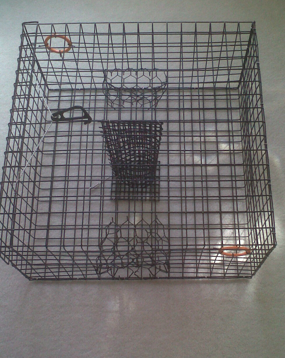 Commercial Grade heavy Duty Crab Pot / Trap 24 X 24 X 12