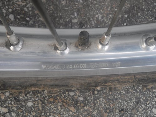 2008 SUZUKI RMZ250 21" EXCEL FRONT WHEEL HUB RIM TIRE RM-Z250 08-16 - Picture 6 of 12