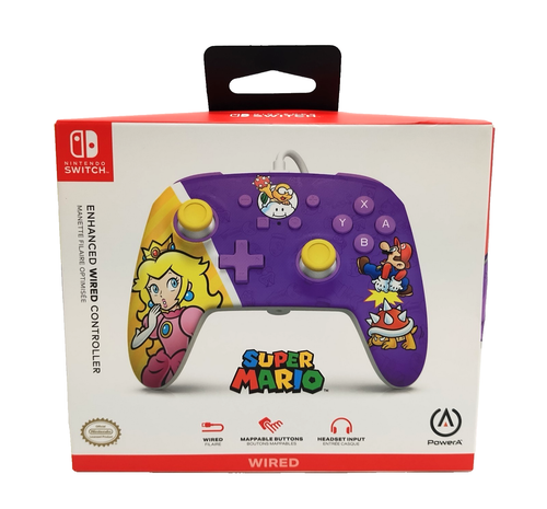 PowerA Enhanced Wired Controller for Nintendo Switch - Princess Peach Battle