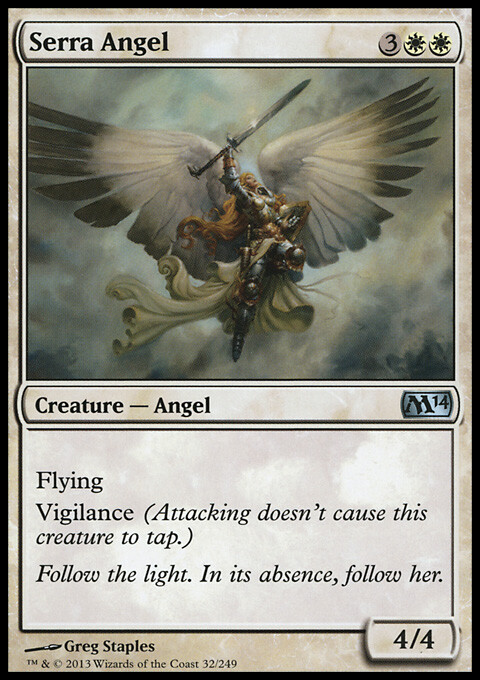 Magic the Gathering MTG Serra Angel (32) Magic 2014   LP