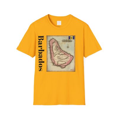 Nostalgic 1823 Barbados Map Shirt - Unisex Tee Design