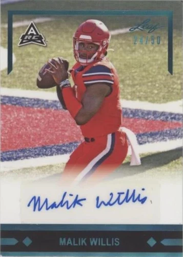 2021 Leaf Memories Malik Willis #GLR-MW1