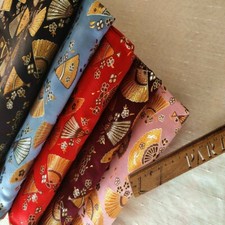 Orientell Japanisch Stoff Ventilator Brokat Kimono Hanfu Cheongsam Vintage DIY