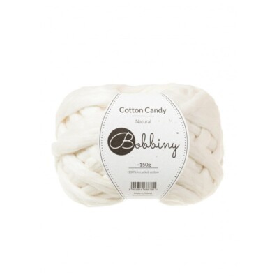 Bobbiny Cotton Candy Natural 150g 100% Recycled Cotton Made in  Poland