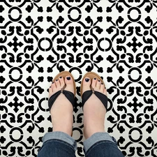 Isabelle Tile Stencil - Durable & Reusable Floor Stencils