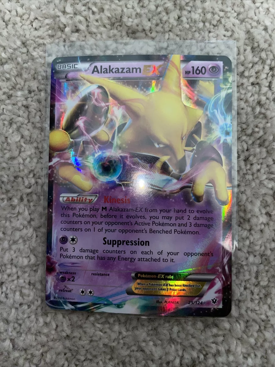 Card Alakazam-EX 25/124 da coleção Fates Collide