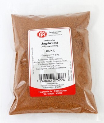 Jagdwurst  Sächsisch  250g   Efri Würzmischung | Traditionelles Wurstgewürz