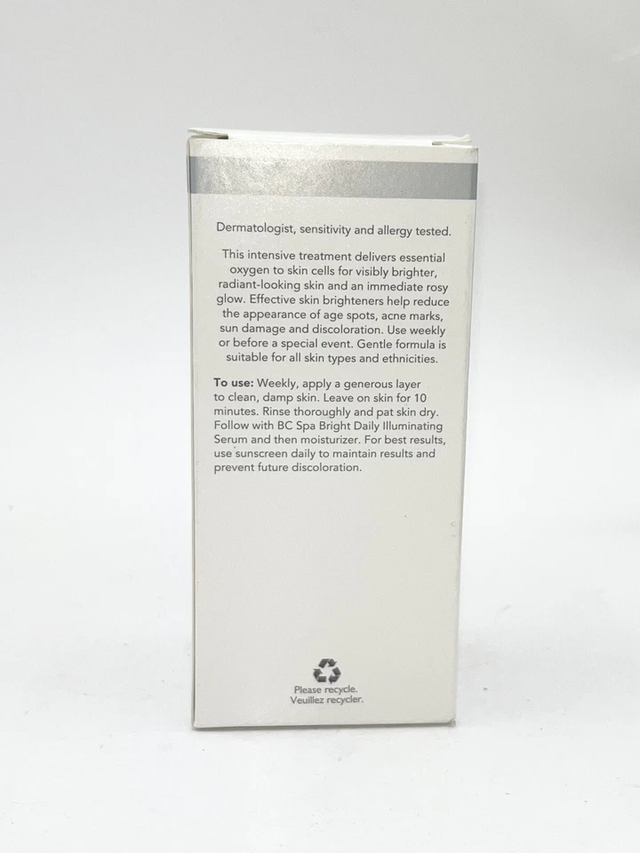 Nueva Mascarilla Beauticontrol Bright Spa Infusión de Oxígeno Radiance 1.5 OZ Foto 2 de 2