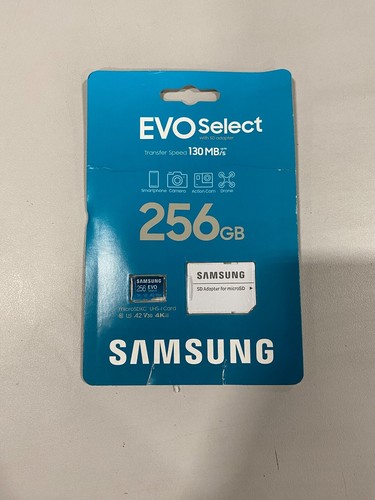 Samsung Electronics EVO Select 256 Go MicroSDXC UHS-I U3 130 Mo/s Full HD et 4K UHD