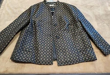 Leon Max Limited Edition Women's Lined Jacket Size Small G/BLKTIE