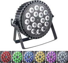 LED Par Lights,18x15w LED RGBWAUV 6IN1 Par Led Light for Stage Lighting, Led Was