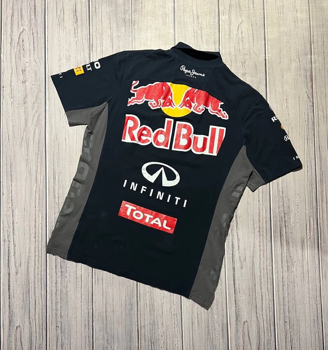 Pepe Jeans Red Bull Infiniti Racing Polo Shirt Renault F1 Man Blue Size L |  eBay