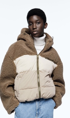 SHERLING PUFFER JACKET Teddy SAND 