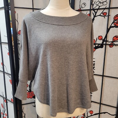 Poncho Sweater Loft Dolman Sweater Loft Gray Speckled Mockneck