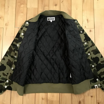 BAPE camo Sweat varsity jacket 1st camo green A Bathing Ape Size S