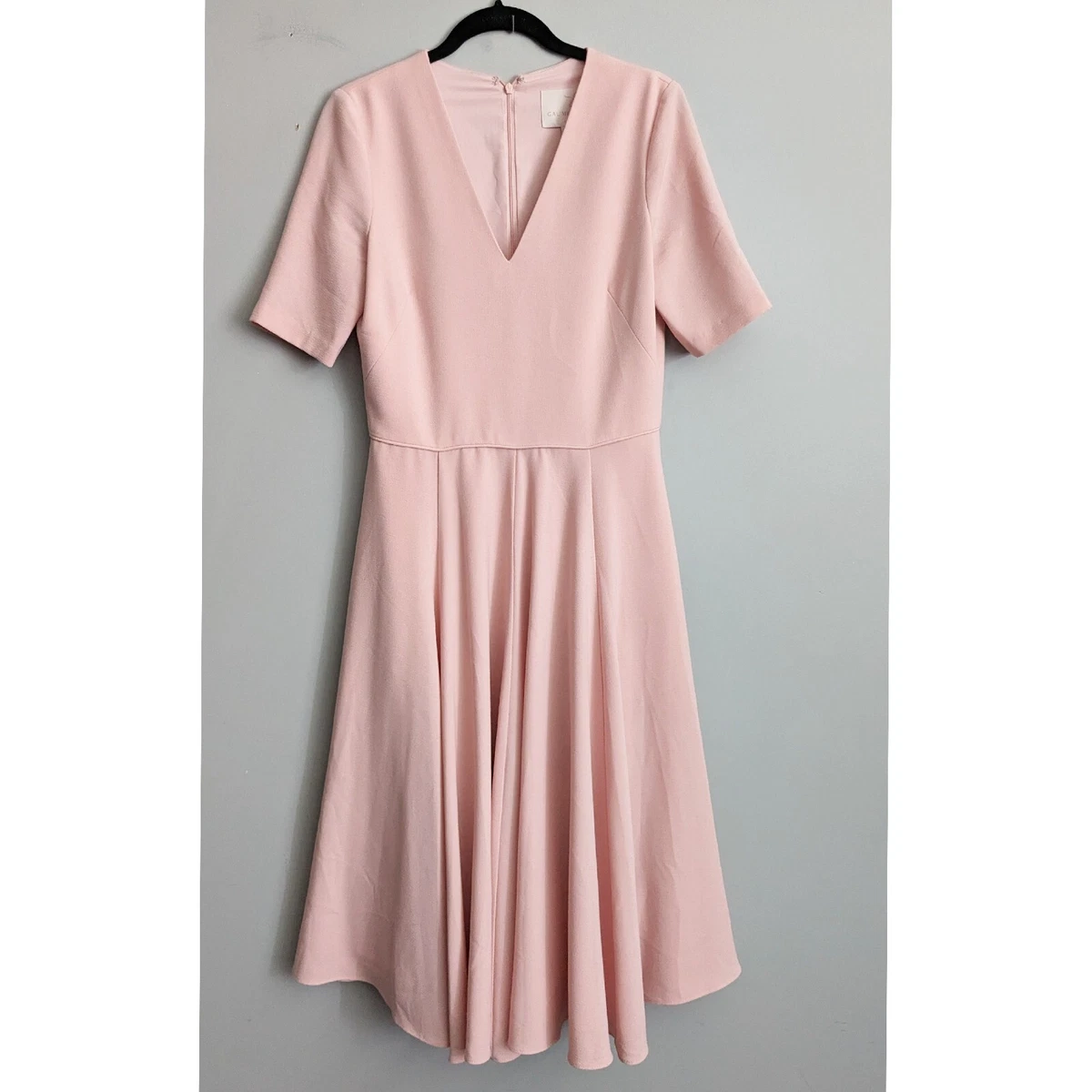 Edith city crepe fit & flare shop midi dress