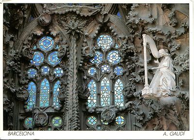 Old Postcard - Barcelona - A. Gaudi