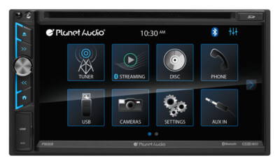Planet Audio P9695B  Double-DIN, DVD Player 6.75'' Touchscreen,Bluetooth,USB,AUX