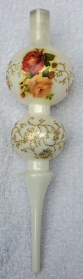Vtg Hand Blown Glass 11'' Artisanal German Christmas Ornament Thüringer Wald Xmas
