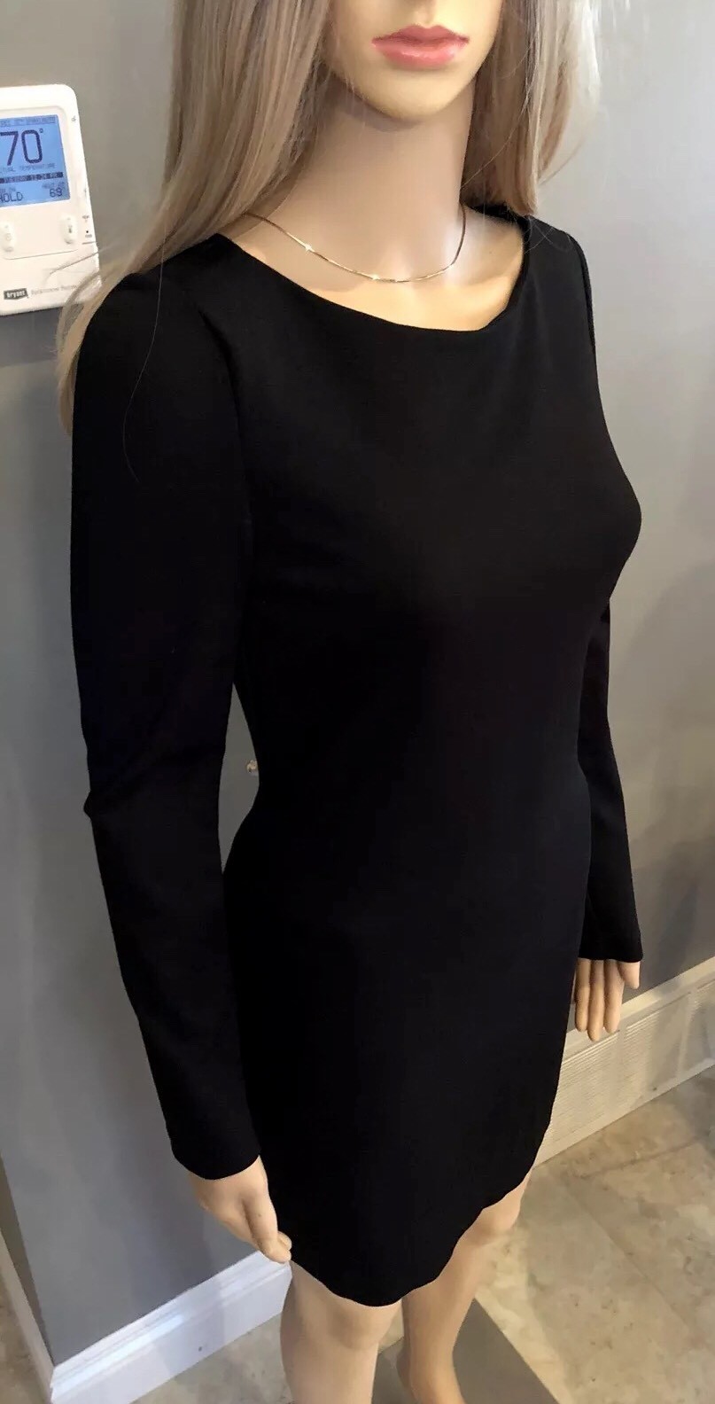TRINA TURK 0 XS Black Classic Cocktail Evening Back Zip Dress Lace Slip Career