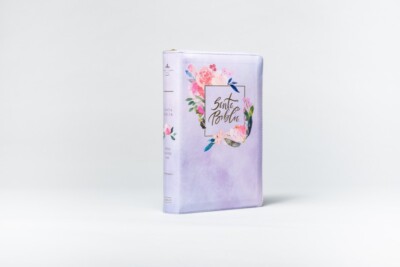 Biblia Letra Gigante 14 puntos t manual  cierre para Mujer  RV1960 violeta ndice