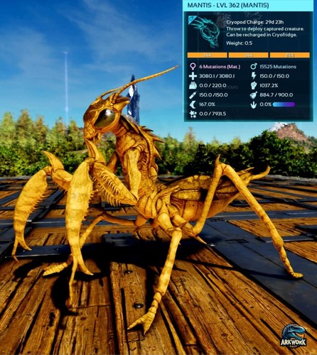 🦖ARK Survival Ascended Mantis Colores ESTADÍSTICAS SUPERIORES PVE PS5/XBOX/PC - Imagen 45 de 103