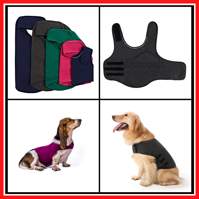 Pet AntiAnxiety Jacket Dog Comforting Vest Cotton Clothes Thunder